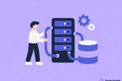Backend-розробник налаштовує сервер і базу даних