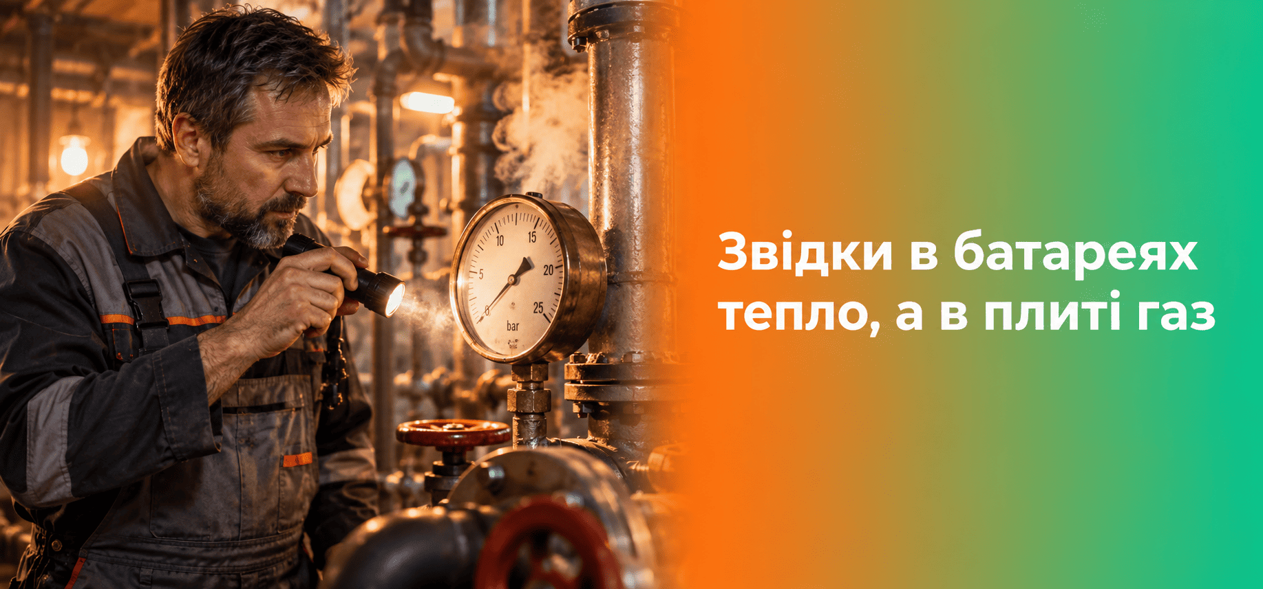 Тепло і газ: оператор котельні